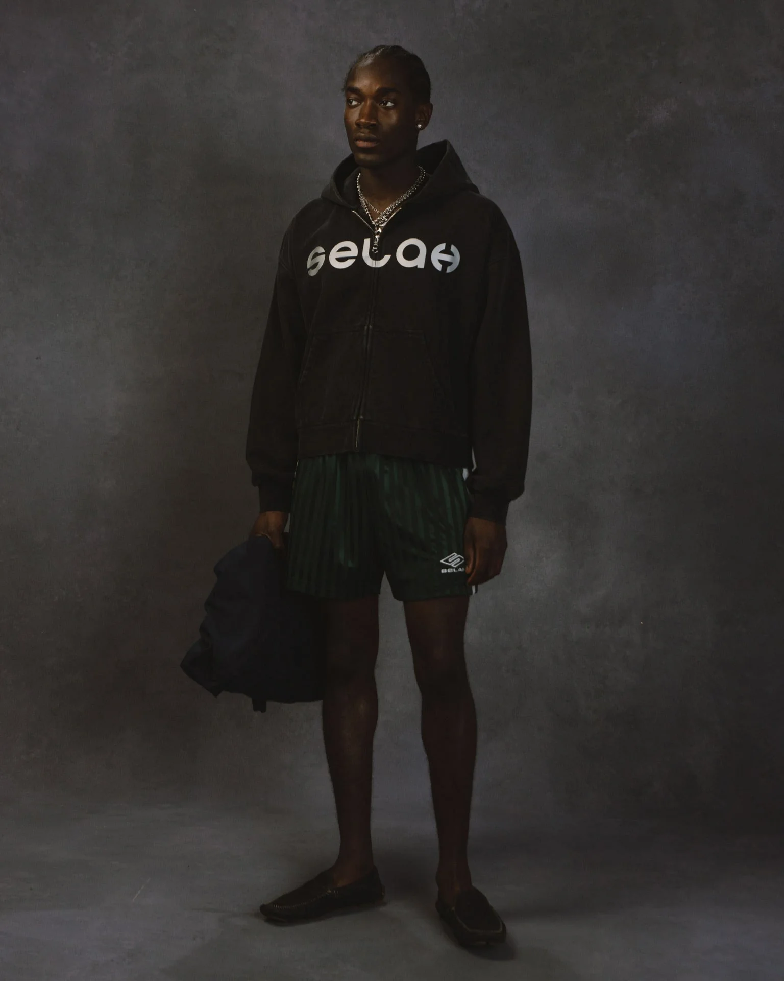 "ATHLETICA" LACE SOCCER SHORTS - Image 2