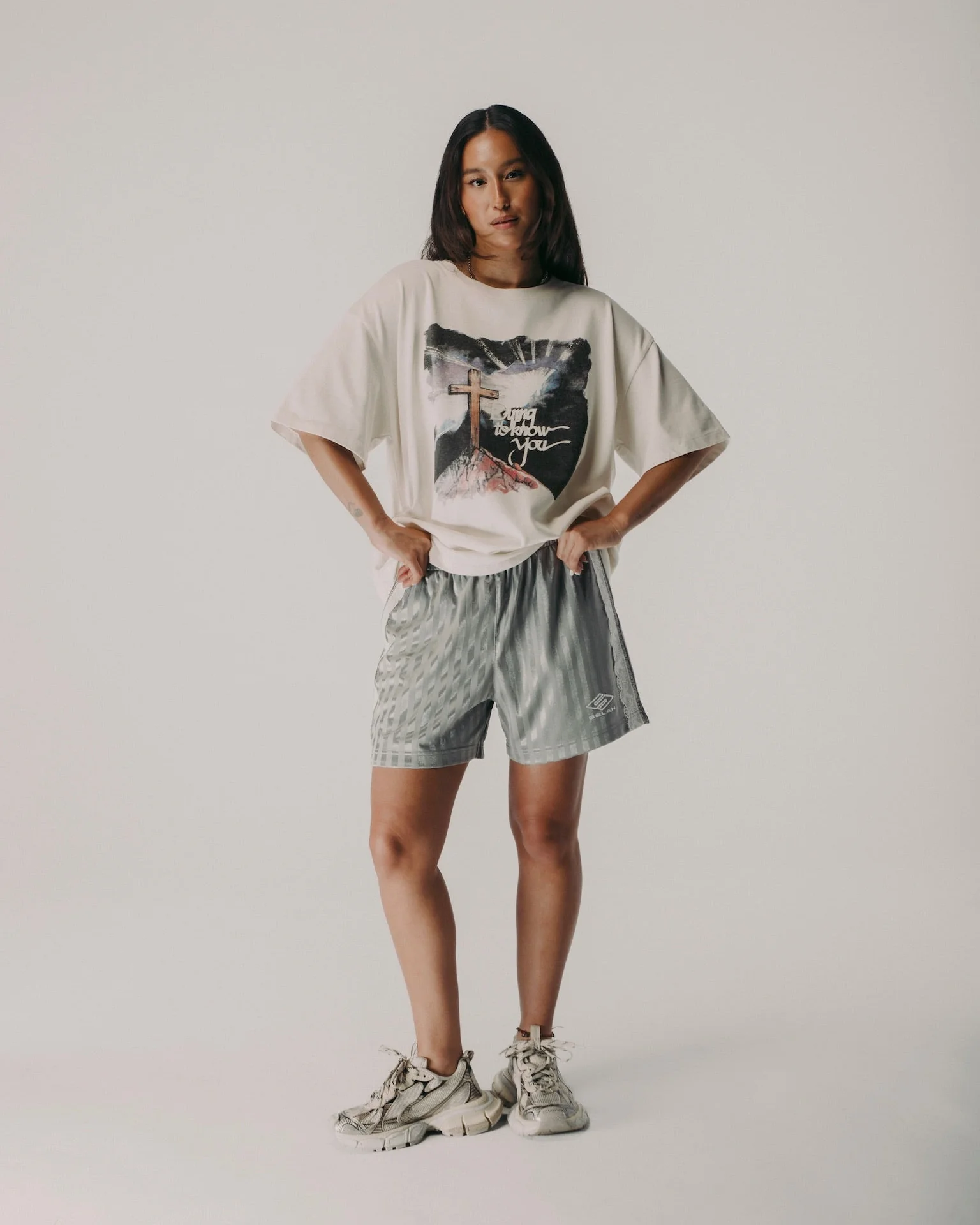 "ATHLETICA" LACE SOCCER SHORTS - Image 5